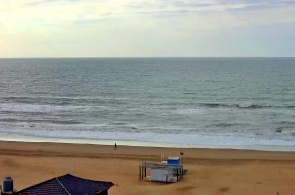 兰布拉奥斯坦德海滩。 Pinamar 在线网络摄像头