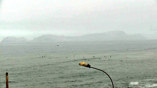 La Pampilla海滩。角度2。网络摄像头利马在线