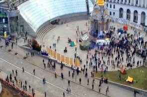 网络摄像头Maidan Nezalezhnosti。基辅实时