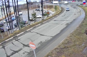 Zarechnaya 街，城市的入口。角度 1. Yakhroma 在线网络摄像头